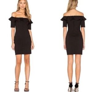 Amanda Uprichard s Black Off-Shoulder Dress